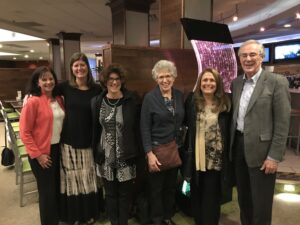 Five women and Kevin Nuggent